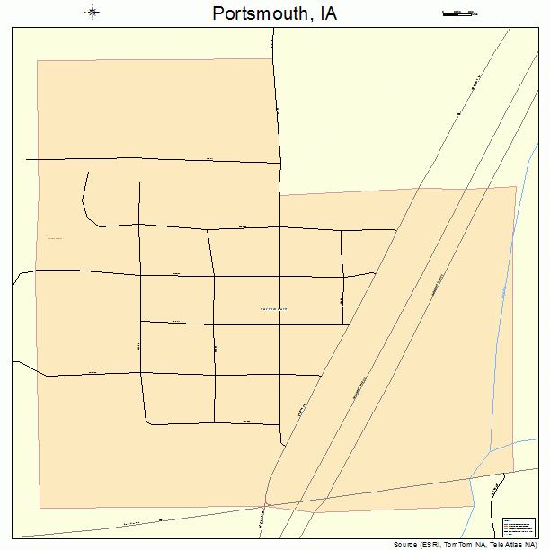 Portsmouth, IA street map