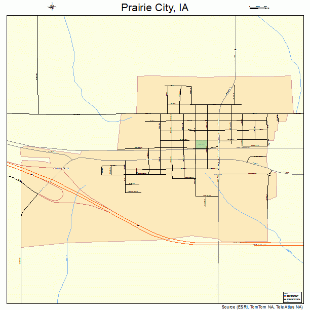 Prairie City, IA street map