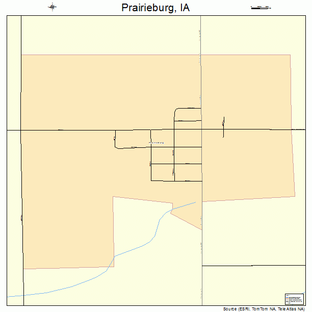 Prairieburg, IA street map
