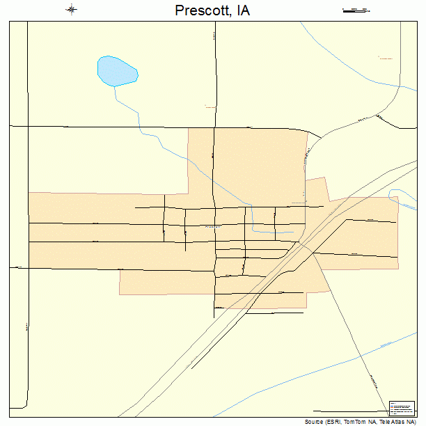 Prescott, IA street map