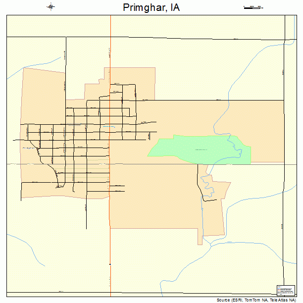 Primghar, IA street map