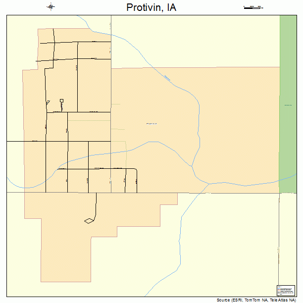 Protivin, IA street map