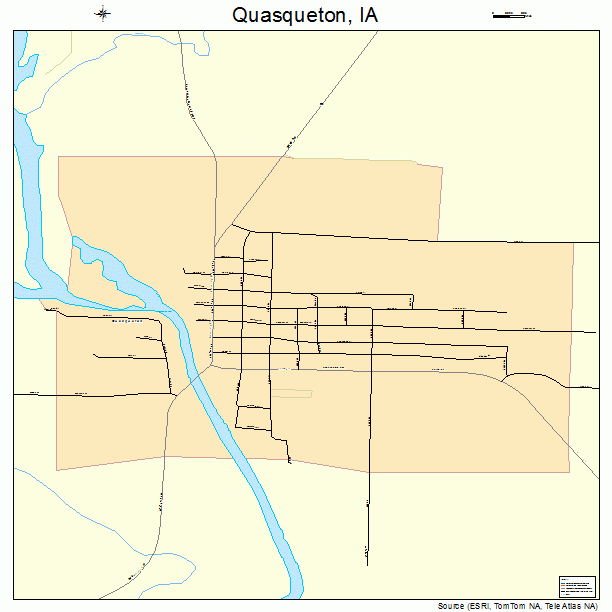 Quasqueton, IA street map