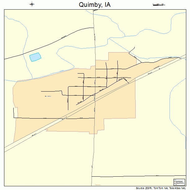 Quimby, IA street map