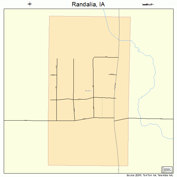 Randalia, IA street map