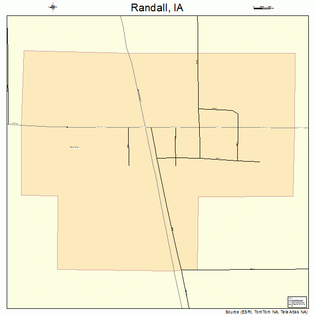 Randall, IA street map