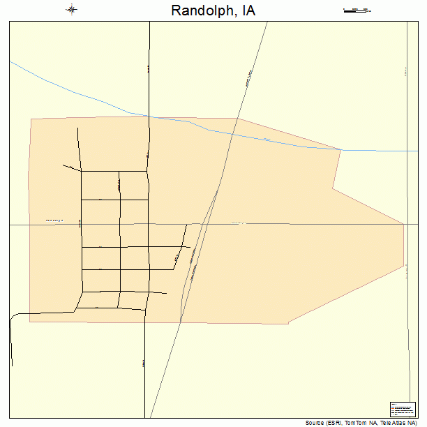 Randolph, IA street map