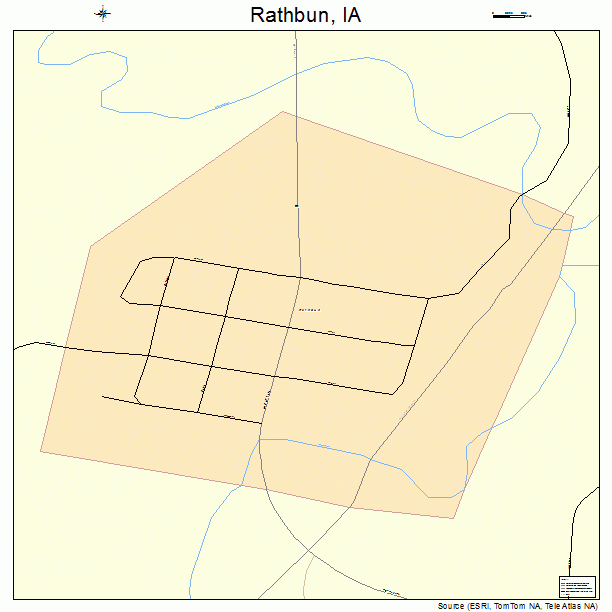Rathbun, IA street map