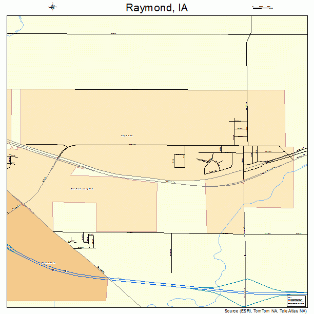 Raymond, IA street map
