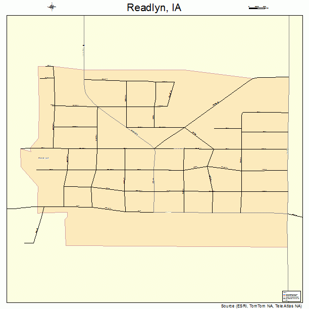 Readlyn, IA street map