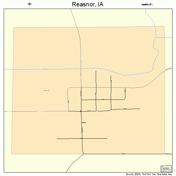 Reasnor, IA street map
