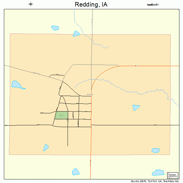 Redding, IA street map