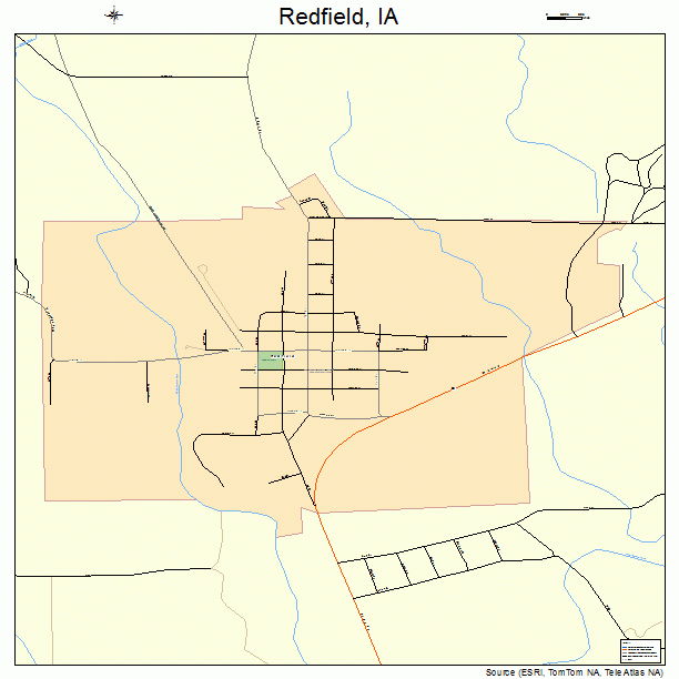 Redfield, IA street map