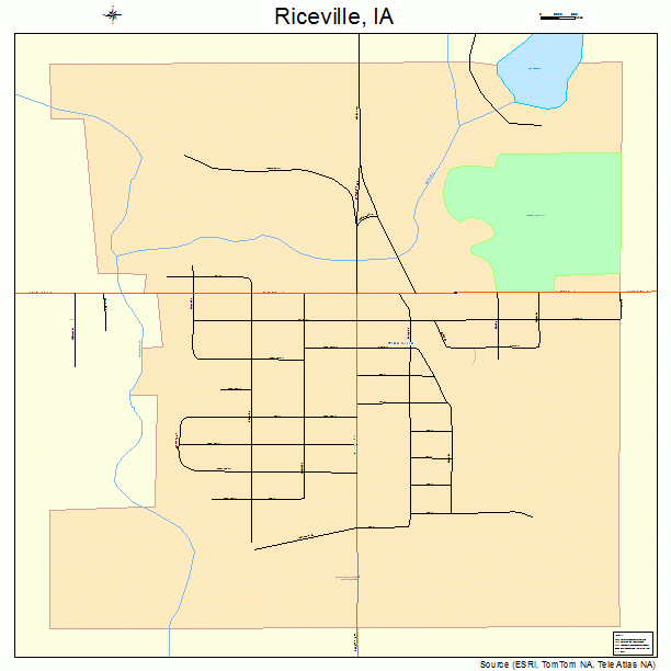 Riceville, IA street map