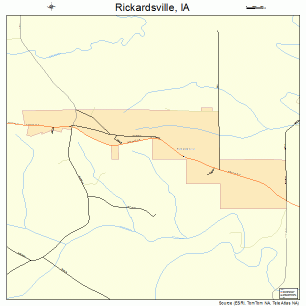 Rickardsville, IA street map