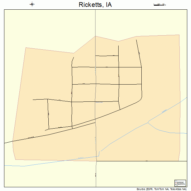 Ricketts, IA street map