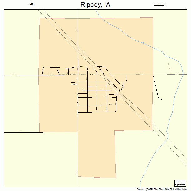 Rippey, IA street map