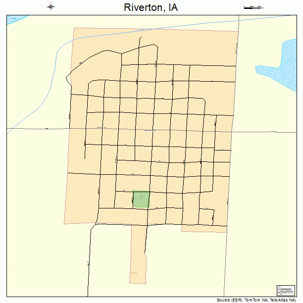 Riverton, IA street map