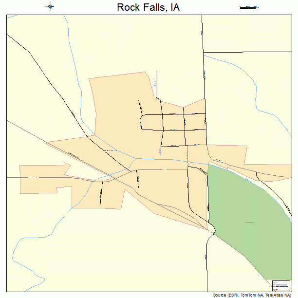 Rock Falls, IA street map