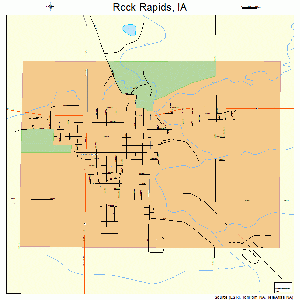 Rock Rapids, IA street map