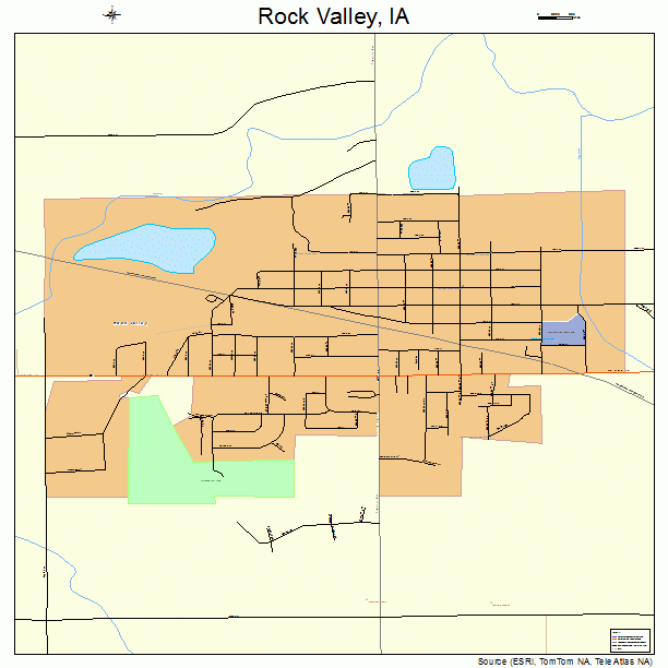 Rock Valley, IA street map
