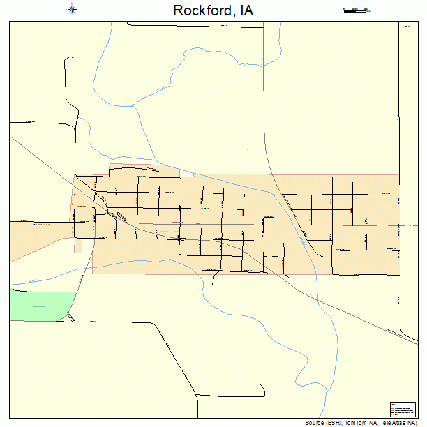 Rockford, IA street map