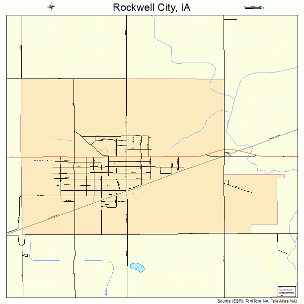 Rockwell City, IA street map