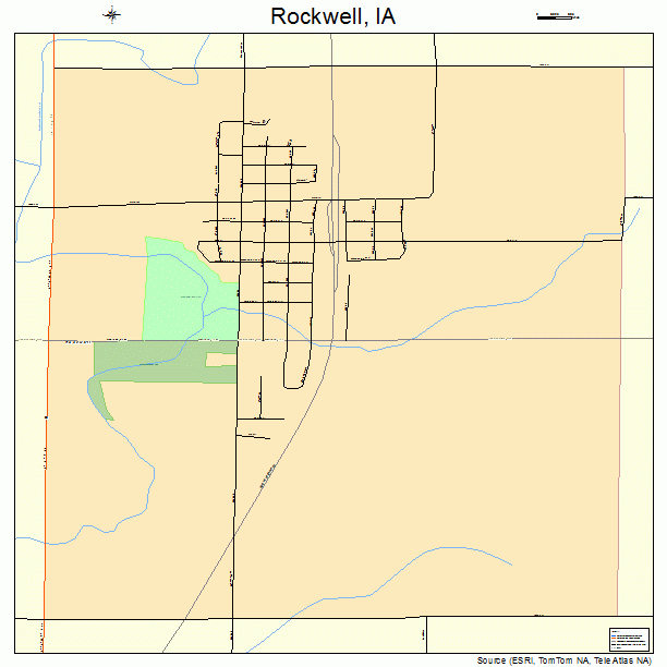 Rockwell, IA street map