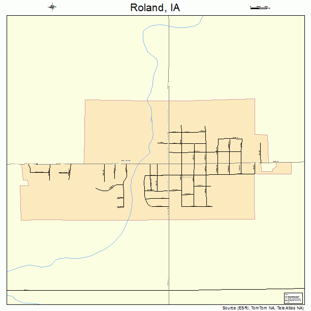 Roland, IA street map