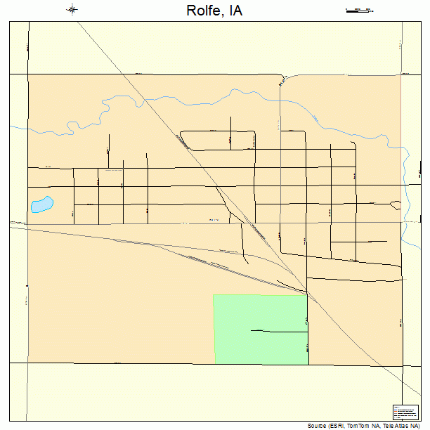 Rolfe, IA street map