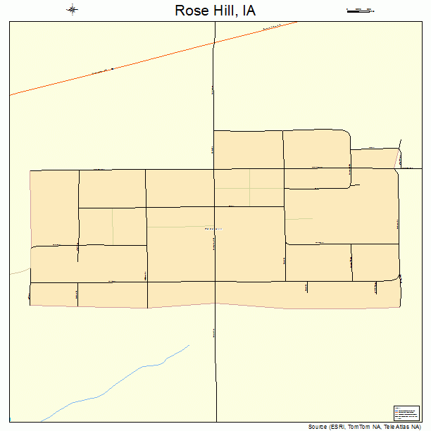 Rose Hill, IA street map