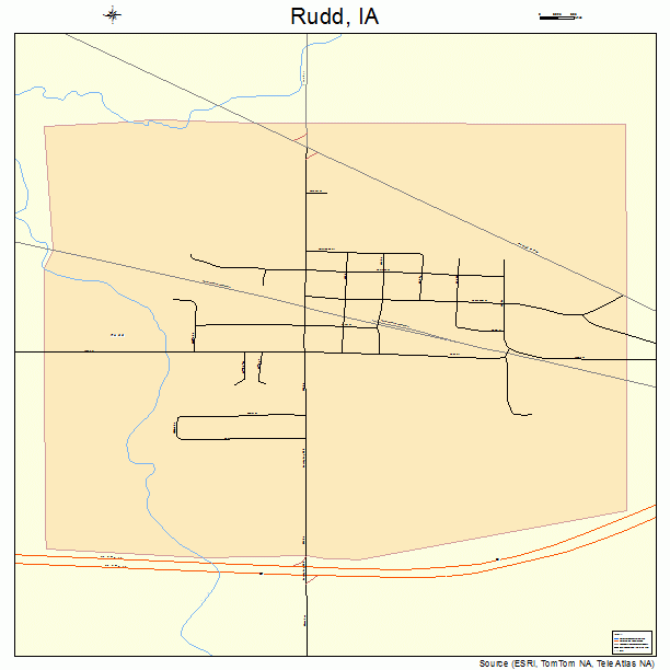 Rudd, IA street map