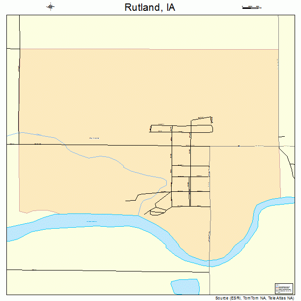 Rutland, IA street map