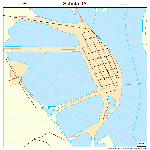 Sabula, IA street map