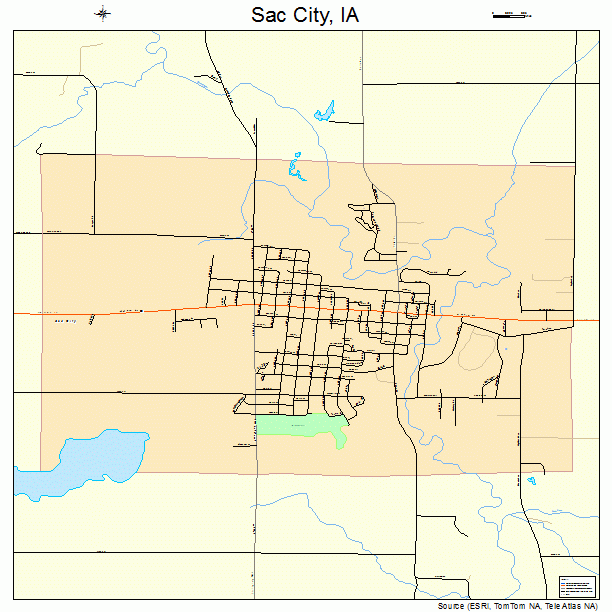 Sac City, IA street map