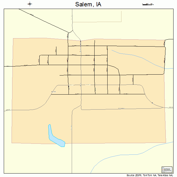 Salem, IA street map