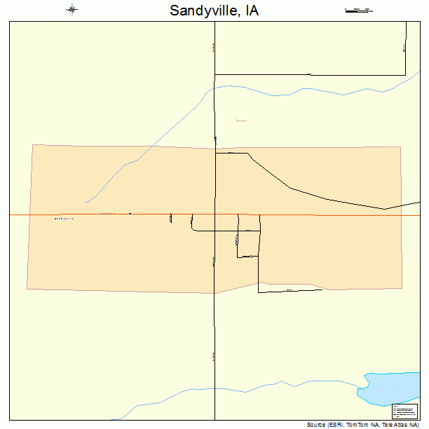 Sandyville, IA street map