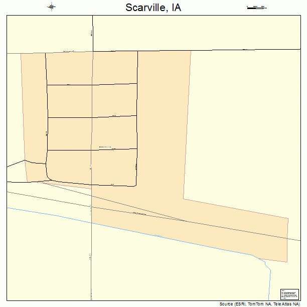 Scarville, IA street map
