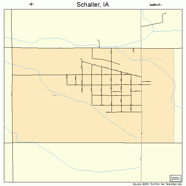 Schaller, IA street map