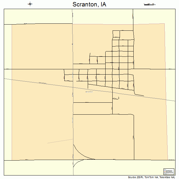 Scranton, IA street map