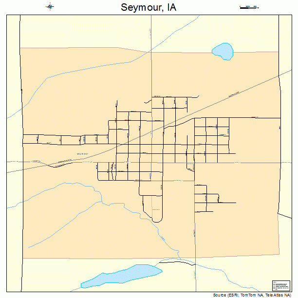 Seymour, IA street map