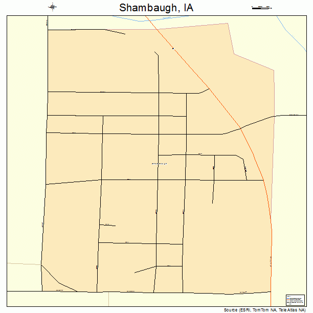 Shambaugh, IA street map