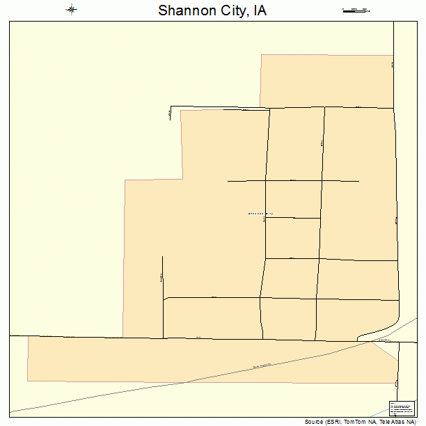 Shannon City, IA street map