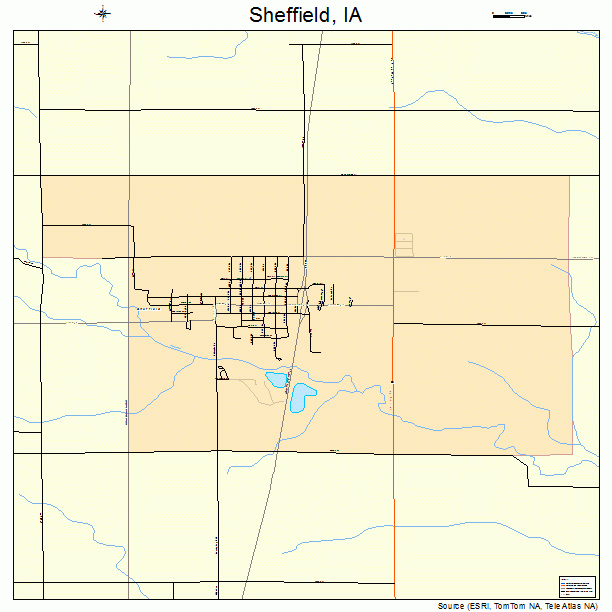 Sheffield, IA street map