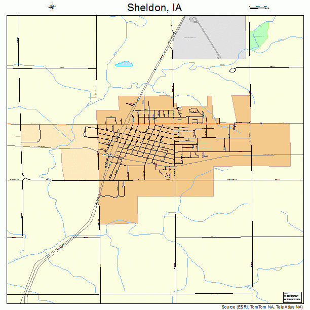 Sheldon, IA street map