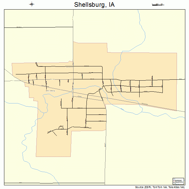 Shellsburg, IA street map