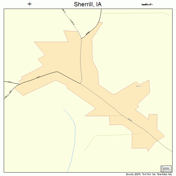 Sherrill, IA street map