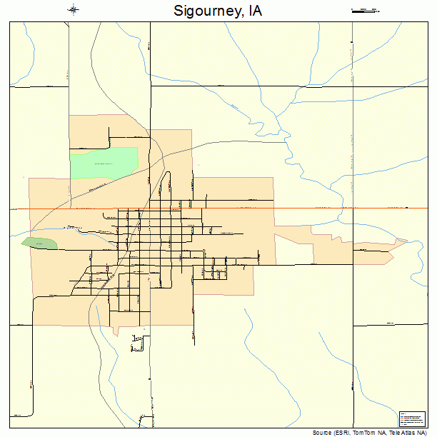 Sigourney, IA street map