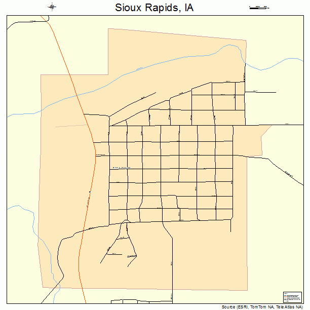 Sioux Rapids, IA street map