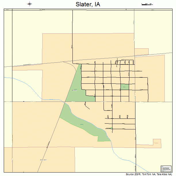 Slater, IA street map